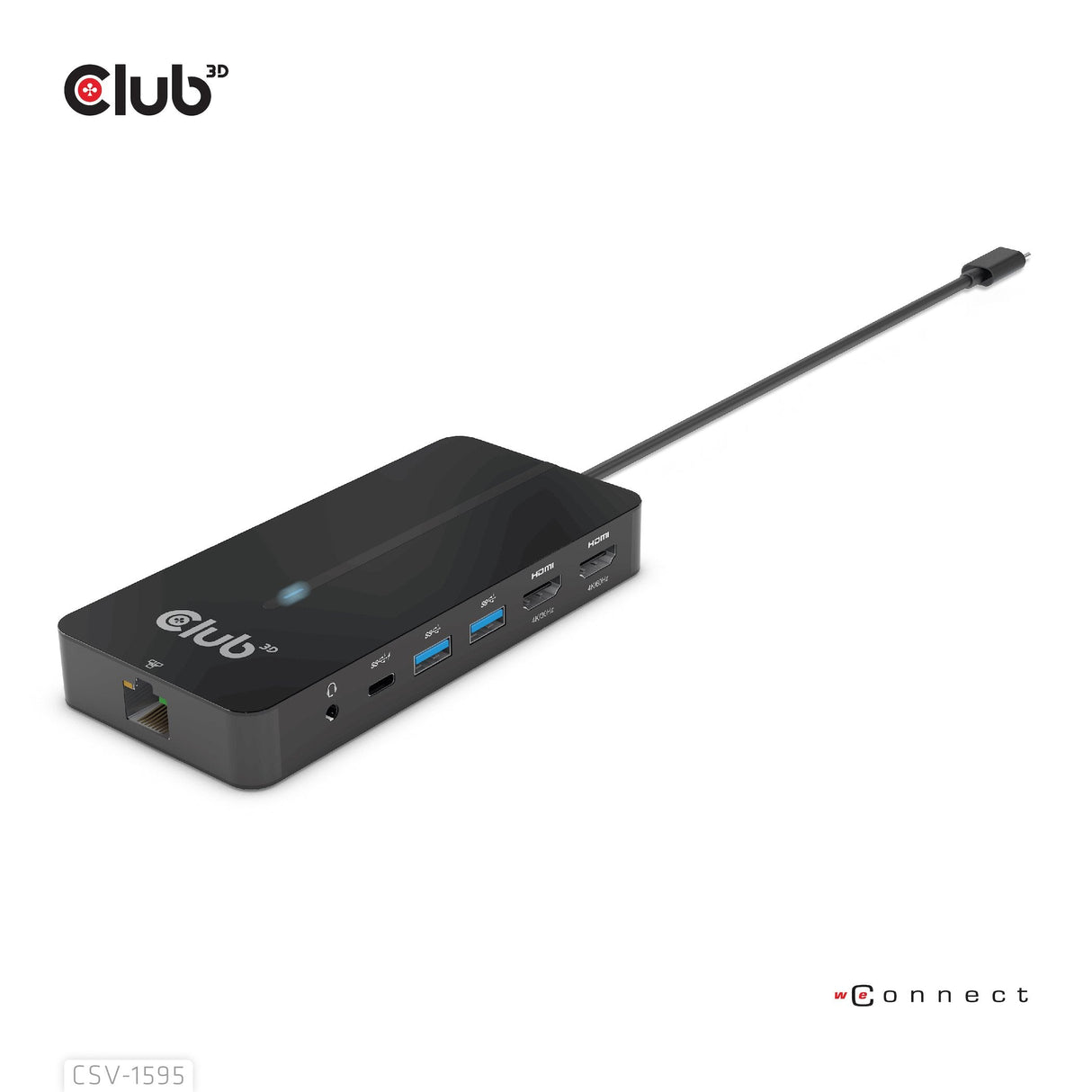 Club3d Usb-7-In1-Hub Usb-C > 2xhdmi/2xusb/Rj45/Usb-C 100w Retail