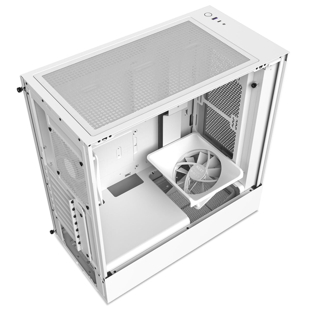 Caja Pc Nzxt H5 Flow All White Miditower Glasfenster Cm-H51fw-01 Retail