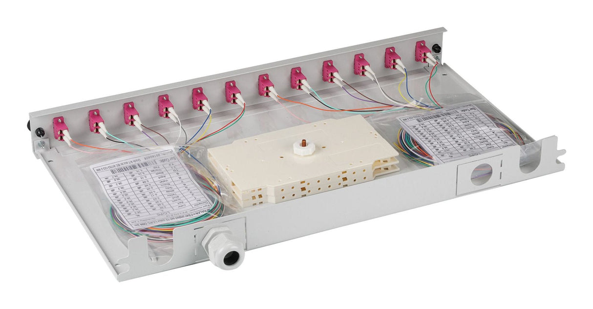Efb Spleissbox Lc 50 125á Om4 Ausziehbar, 48pigtails 24 Kup