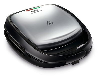 Sandwichera Tefal Sw341d12, 700 W Negro, Acero Inoxidable