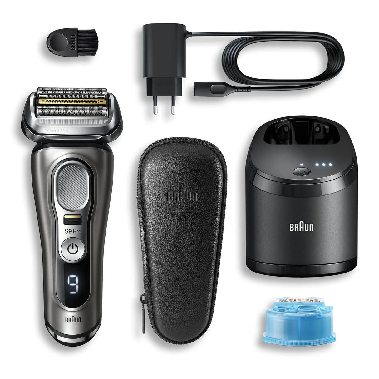 EAN 8700216020206 - Braun Series 9 Pro 9465cc Máquina de afeitar de láminas Recortadora Negro, Plata imagen 2