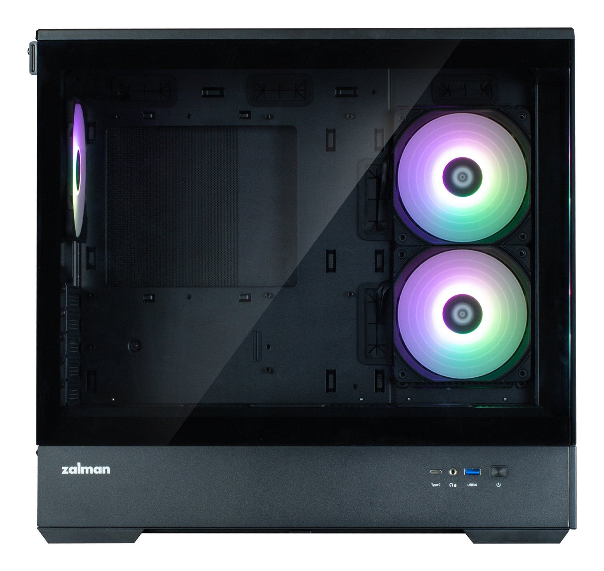 Caja Pc Zalman P30 V2 Microatx Mini Tower 3 Fansrgb Bl