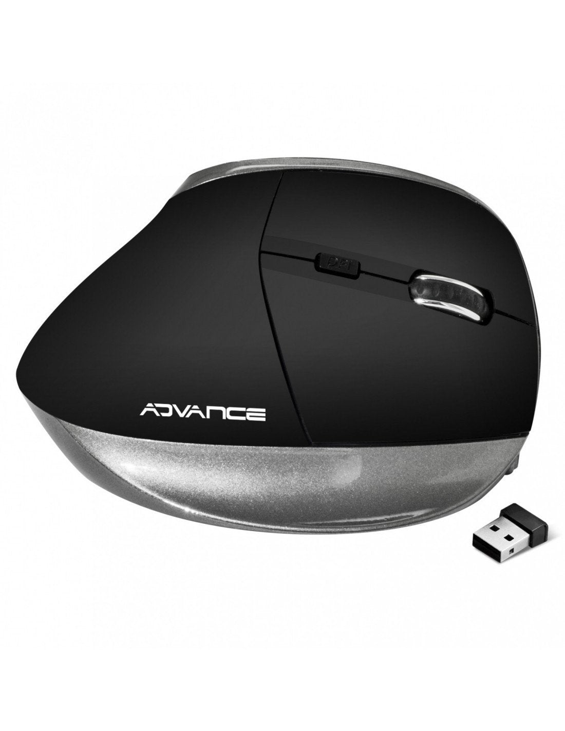 Ratón Inalámbrico Ergonómico Advance Vertical Plus (Negro)
