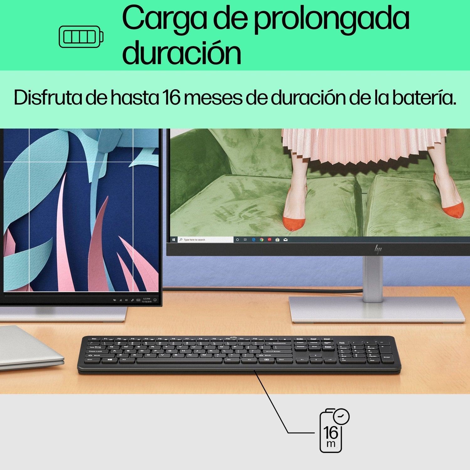 Teclado Español Hp Inalambrico 230 Negro