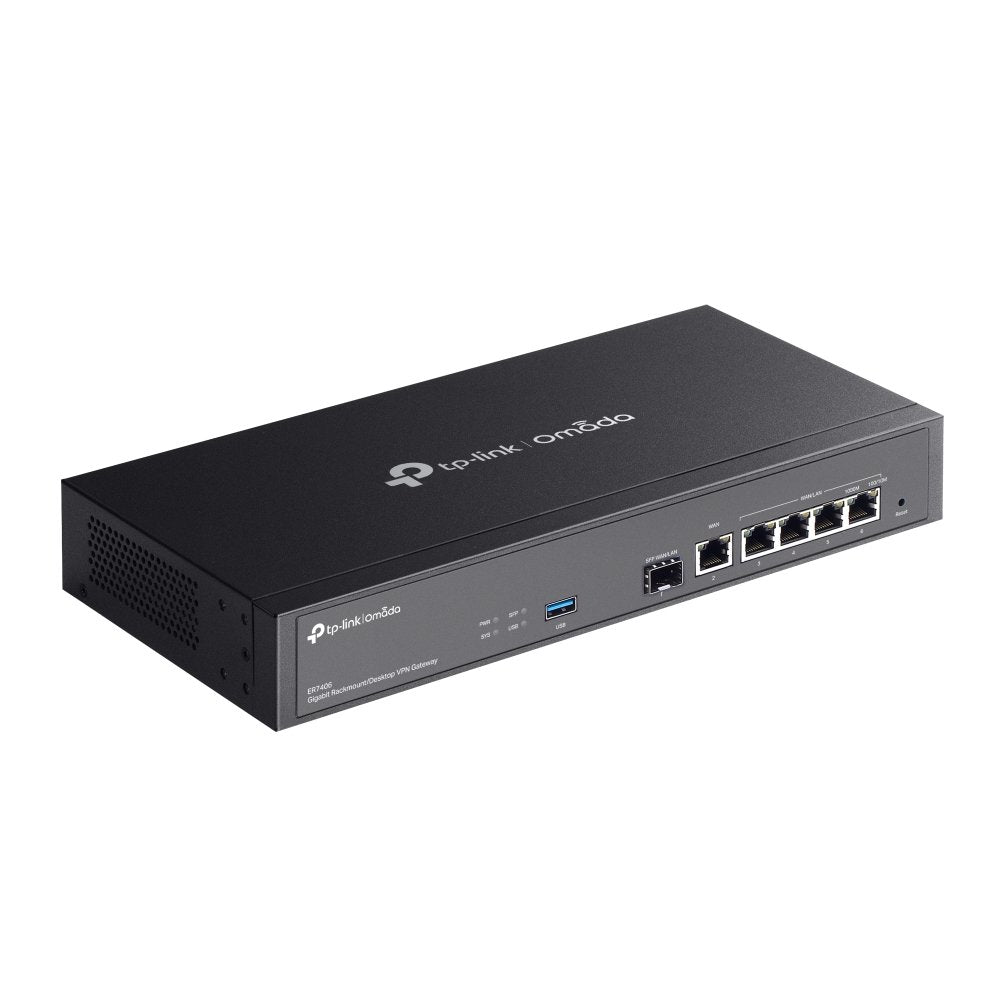 EAN 8885020622300 - TP-Link ER7406 router Gigabit Ethernet Negro imagen 4