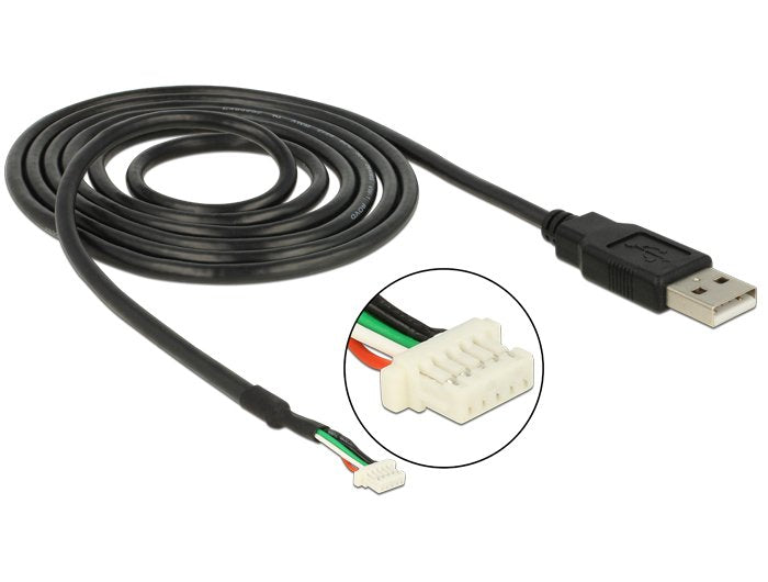 Delock 95986 Cable Usb 2.0 Para Módulos De Cámara V1,9 De 5 Pines 1,5 M