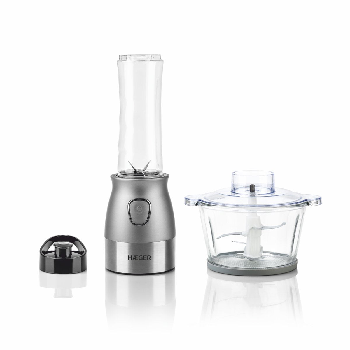 EAN 5608475033216 - Haeger LQ-2E1.009A licuadora 0,6 L Licuadora de vaso 500 W Gris, Acero inoxidable imagen 1