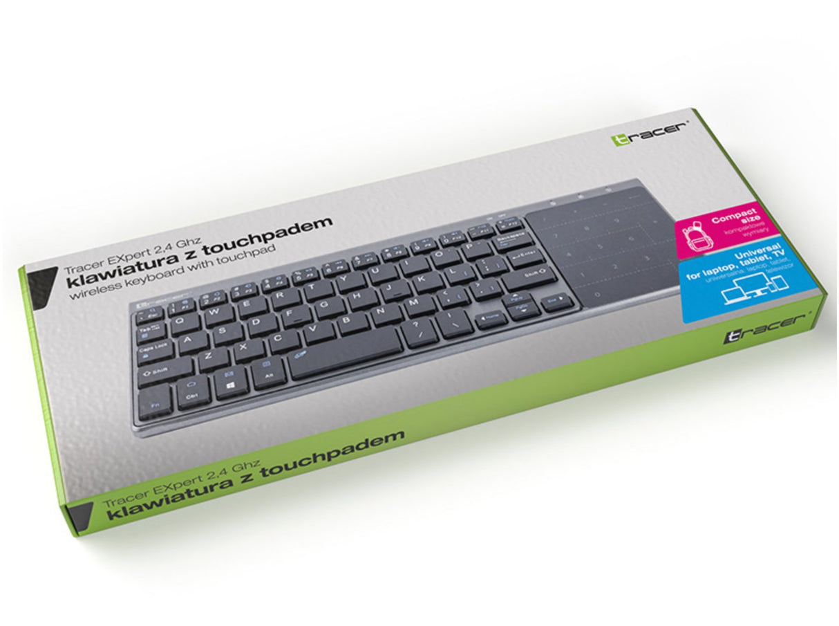 EAN 5907512868027 - Tracer TRAKLA46934 teclado Hogar RF inalámbrico QWERTY Inglés Negro, Gris imagen 6