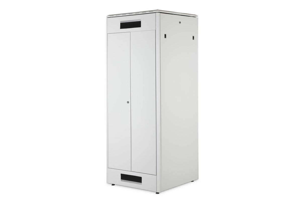 Armario De Red De 42ua Unique, 2053x800x800 Mm Puerta Frontal De Acero De Dos Hojas, Gris