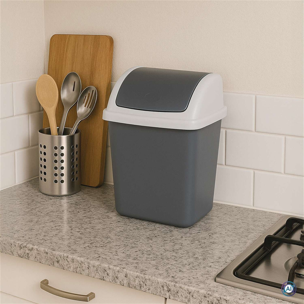 Maul Abfallbehälter Maulswing 5l Schwingdeckel Kunmmoff