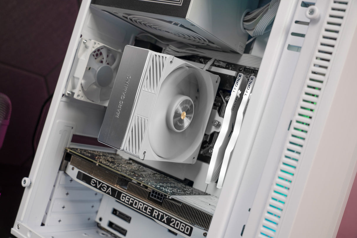 Ventilador Con Disipador Mars Gaming Mcpu-X4 12cm Blanco