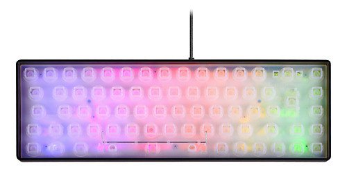 Deltaco Dk240 Mini 60% Gaming Tastatur Semi-Transparent