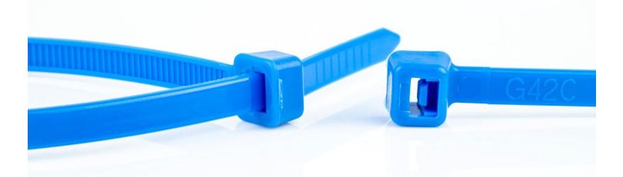 EAN 8717278577593 - WKK 110194671 presilla Brida reutilizable Plástico, Poliamida Azul 100 pieza(s) imagen 2