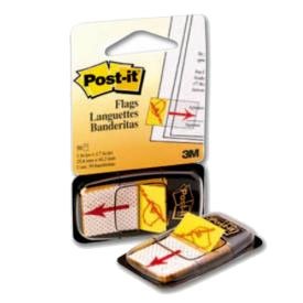 Post-It Index 680 Simbolo Firma Dispensador 1x50 Amarillo -12u-