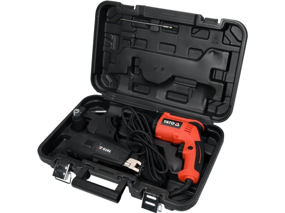 Yato - Yt-82071 - Atornillador Sin Impacto, 550 W, - Mm, Varilla Hexagonal De 1/4 De Pulgada, Caja De Plastico