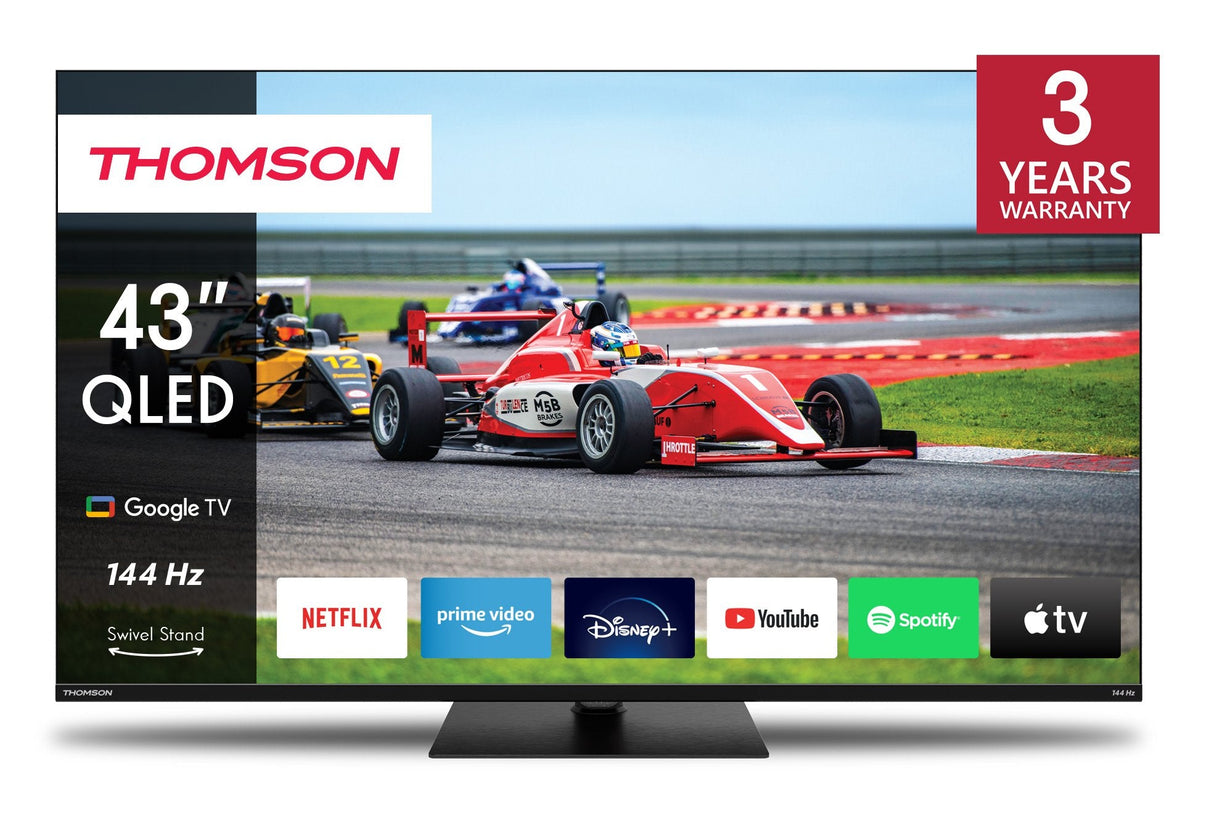 Thomson 43qg7c14 Tv 43" 4k Ultra Hd Qled Smart Tv Wi-Fi Negro