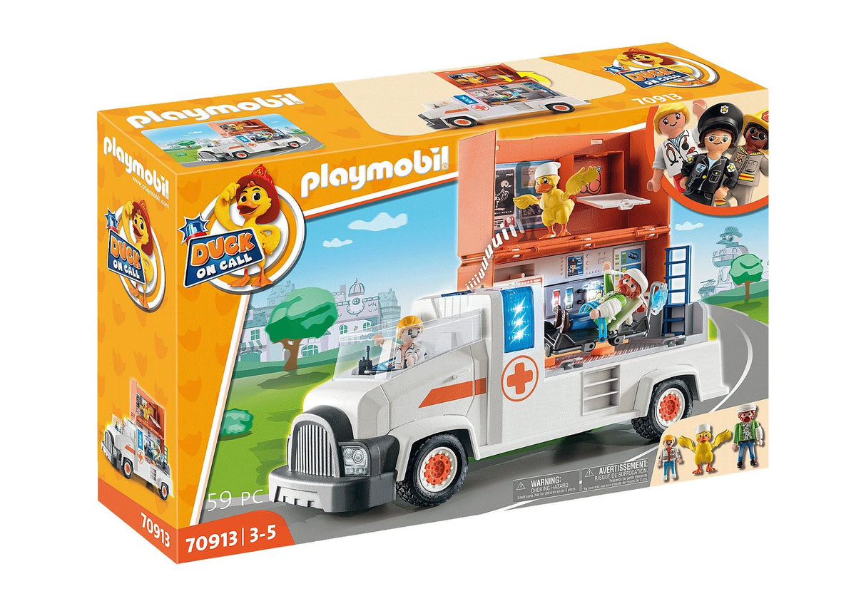 Playmobil Duck On Call Camion Ambulancia
