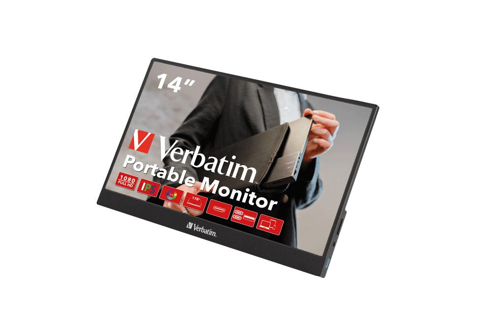 EAN 0023942495901 - Verbatim 49590 pantalla para PC 35,6 cm (14") 1920 x 1080 Pixeles Full HD LCD Negro imagen 6