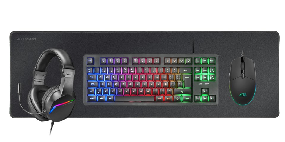 EAN 8435693103547 - Mars Gaming MCPRGB3FR teclado Ratón incluido Juego USB imagen 2