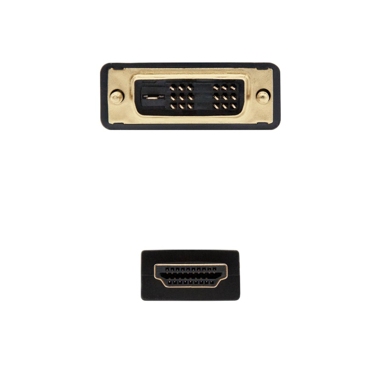 EAN 8433281002098 - Nanocable 10.15.0502 adaptador de cable de vídeo 1,8 m Negro imagen 3