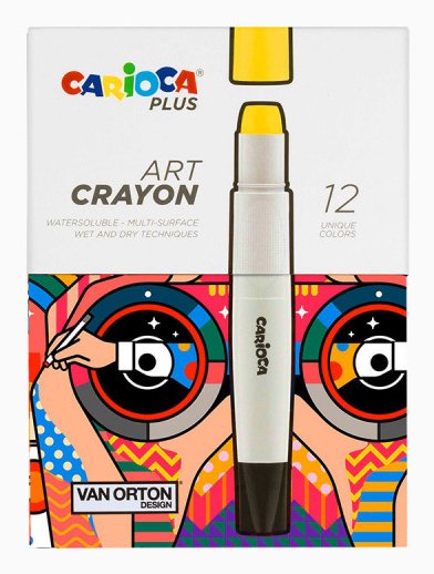 EAN 8003511452131 - Carioca Art Crayon Multicolor 12 pieza(s) imagen 1