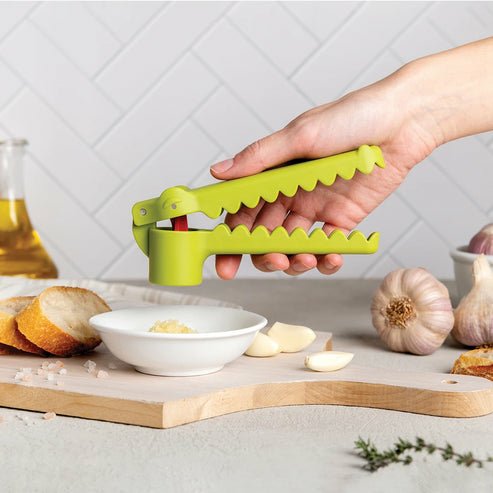 Ototo Design Garligator Plástico, Acero Prensa De Ajo De Mano