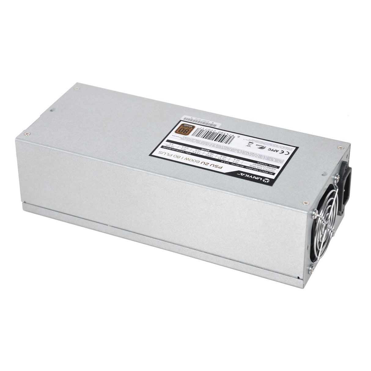 EAN 6974560220717 - UNYKAch UKPSU2U600W unidad de fuente de alimentación 24-pin ATX Plata imagen 3