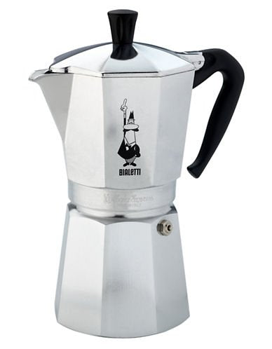 Bialetti Moka Express Cafetera Italiana Aluminio, Negro