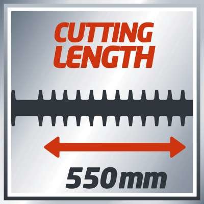 Cortasetos Einhell Gc-Eh 6055/1 (Rojo/Negro, 600 Vatios) 3403320