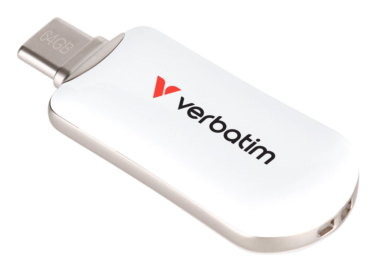 EAN 0023942302285 - Verbatim 30228 unidad flash USB 64 GB USB Tipo C 3.2 Gen 1 (3.1 Gen 1) Blanco imagen 3