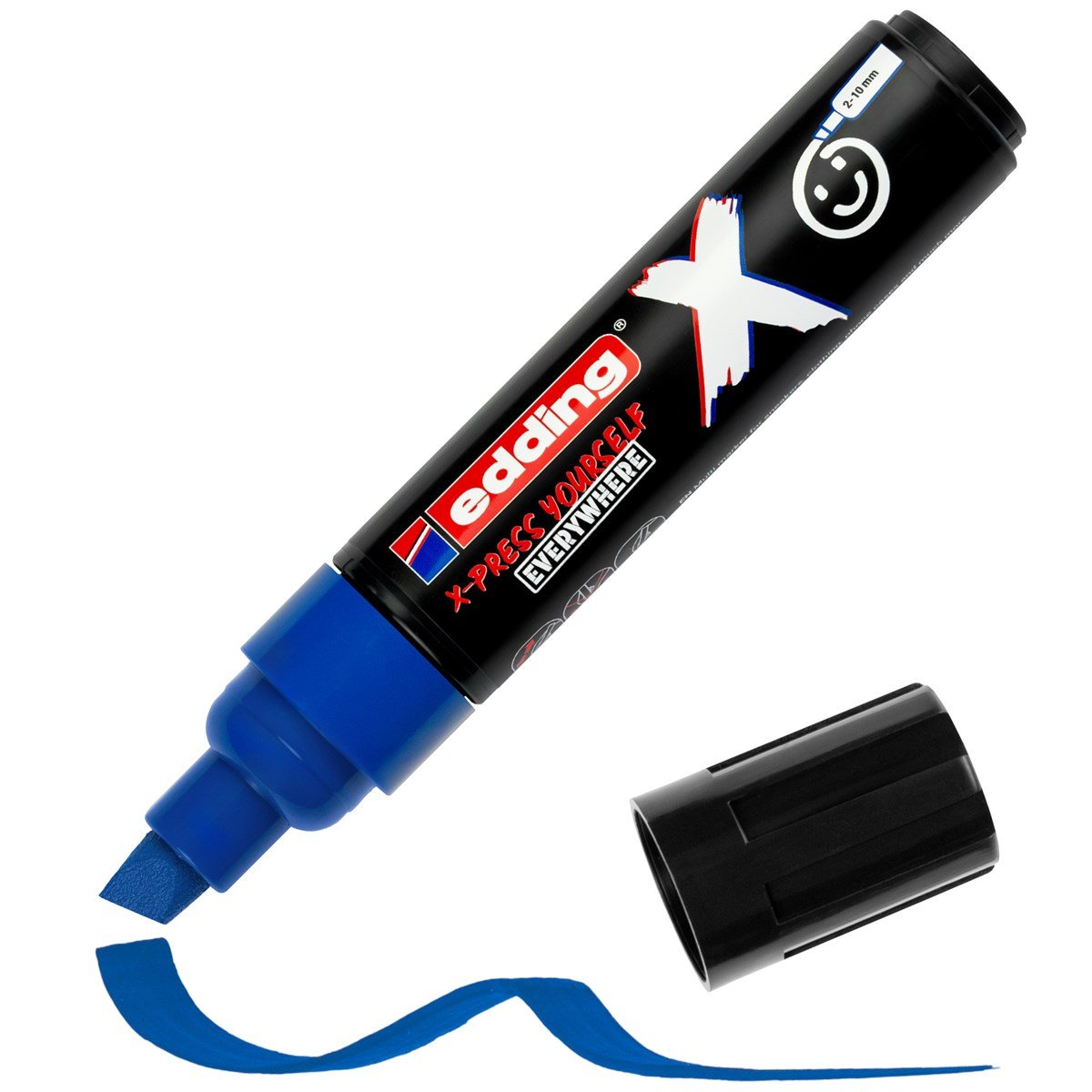 Edding X 6900 Oceano Pack De 3 Rotuladores Multisuperficie Permanentes De Tinta Opaca - Punta Biselada Con Trazo 2-10mm