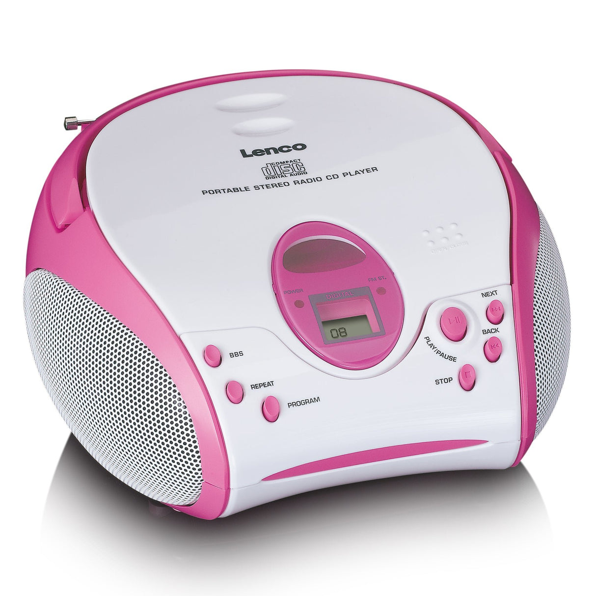 EAN 8711902044949 - Lenco SCD-24PK kids Portátil Rosa, Blanco imagen 1