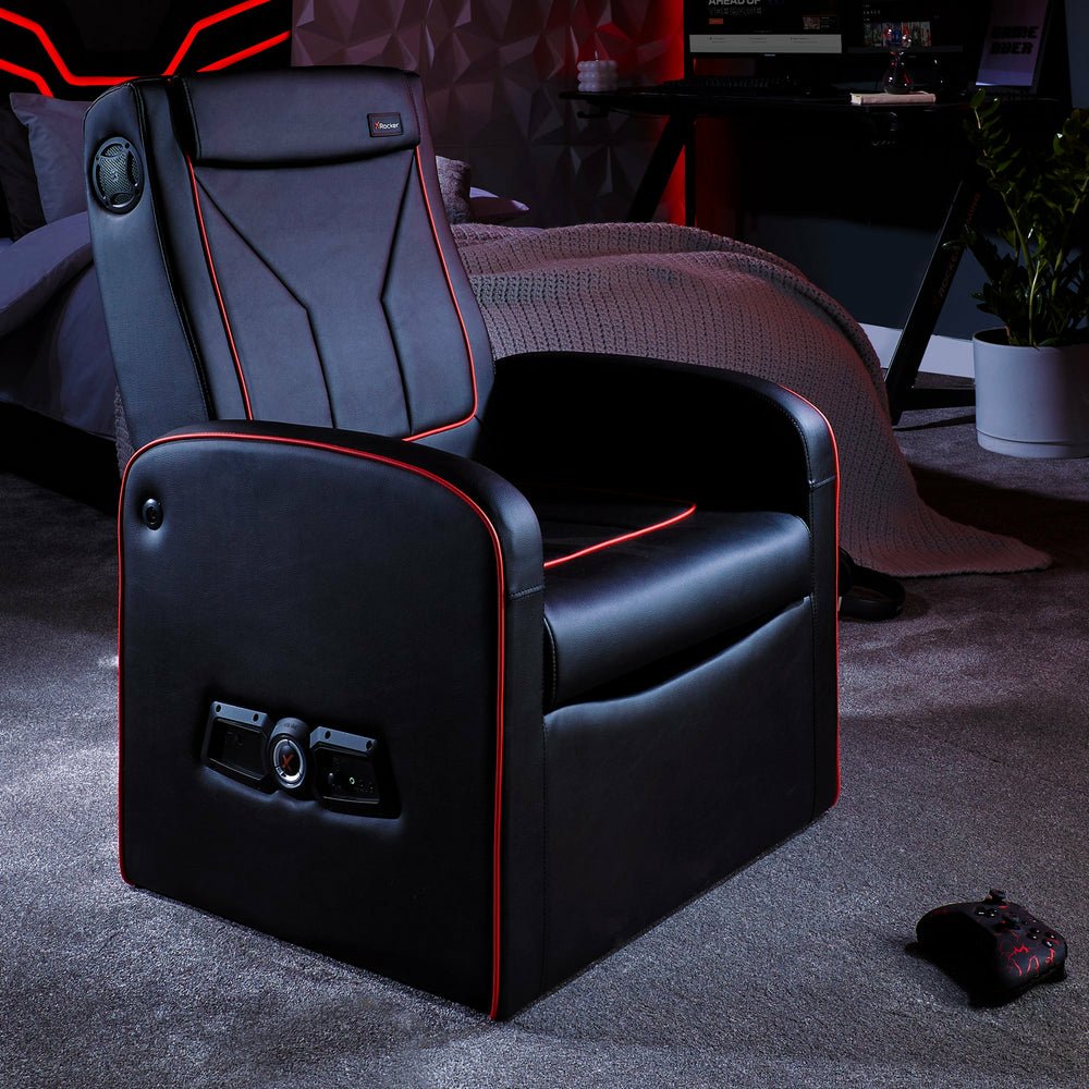 EAN 94338220216 - X Rocker 2022021 silla para videojuegos Silla gaming Asiento acolchado Negro, Rojo imagen 1
