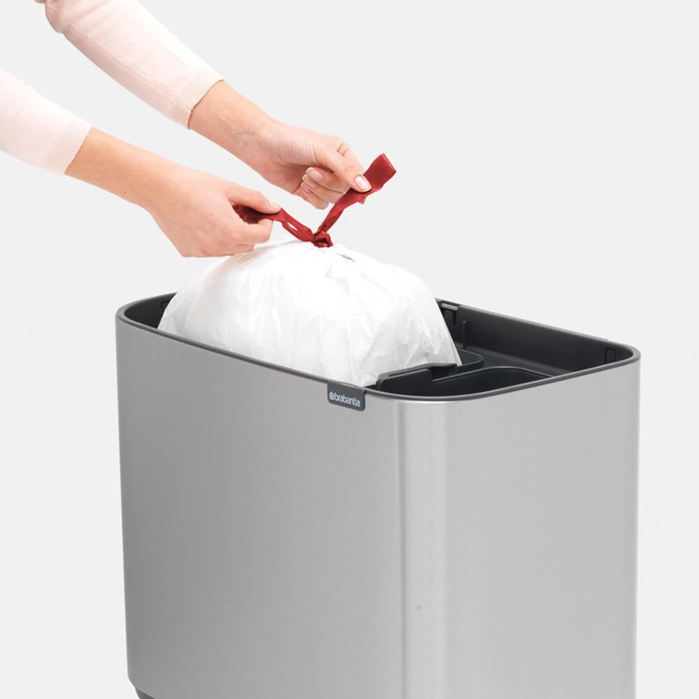 Brabantia 316227 Papelera 34 L Rectangular Plástico, Acero Acero Inoxidable