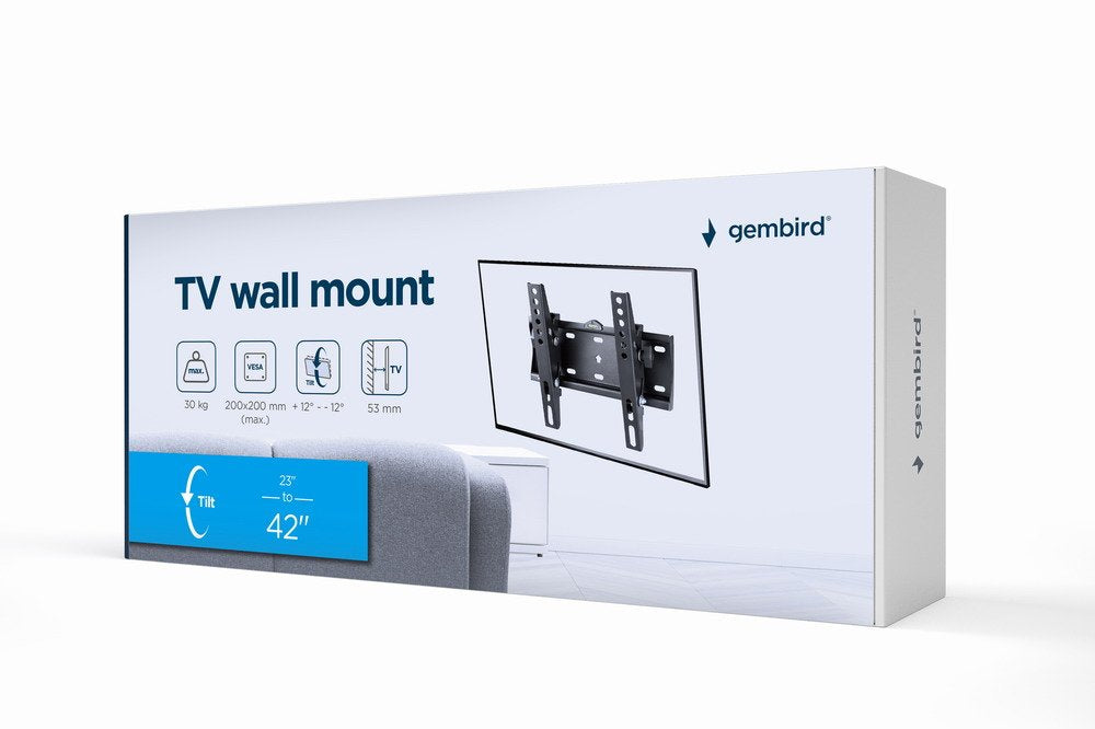 EAN 8716309126038 - Gembird WM-42T-02 soporte para TV 106,7 cm (42") Negro imagen 6