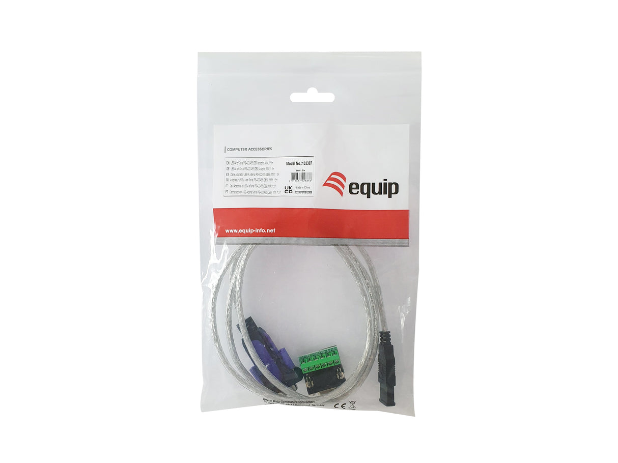 EAN 4015867228838 - Equip 133387 cable de serie Gris 1,5 m USB tipo A DB-9 imagen 4