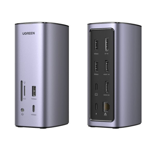 EAN 6957303893256 - Ugreen USB-C Docking Station 12-in-1 Alámbrico Plata imagen 1