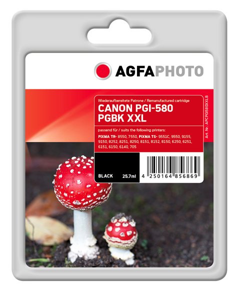 Agfaphoto Apcpgi580xxlb Cartucho De Tinta 1 Pieza(S) Compatible Negro