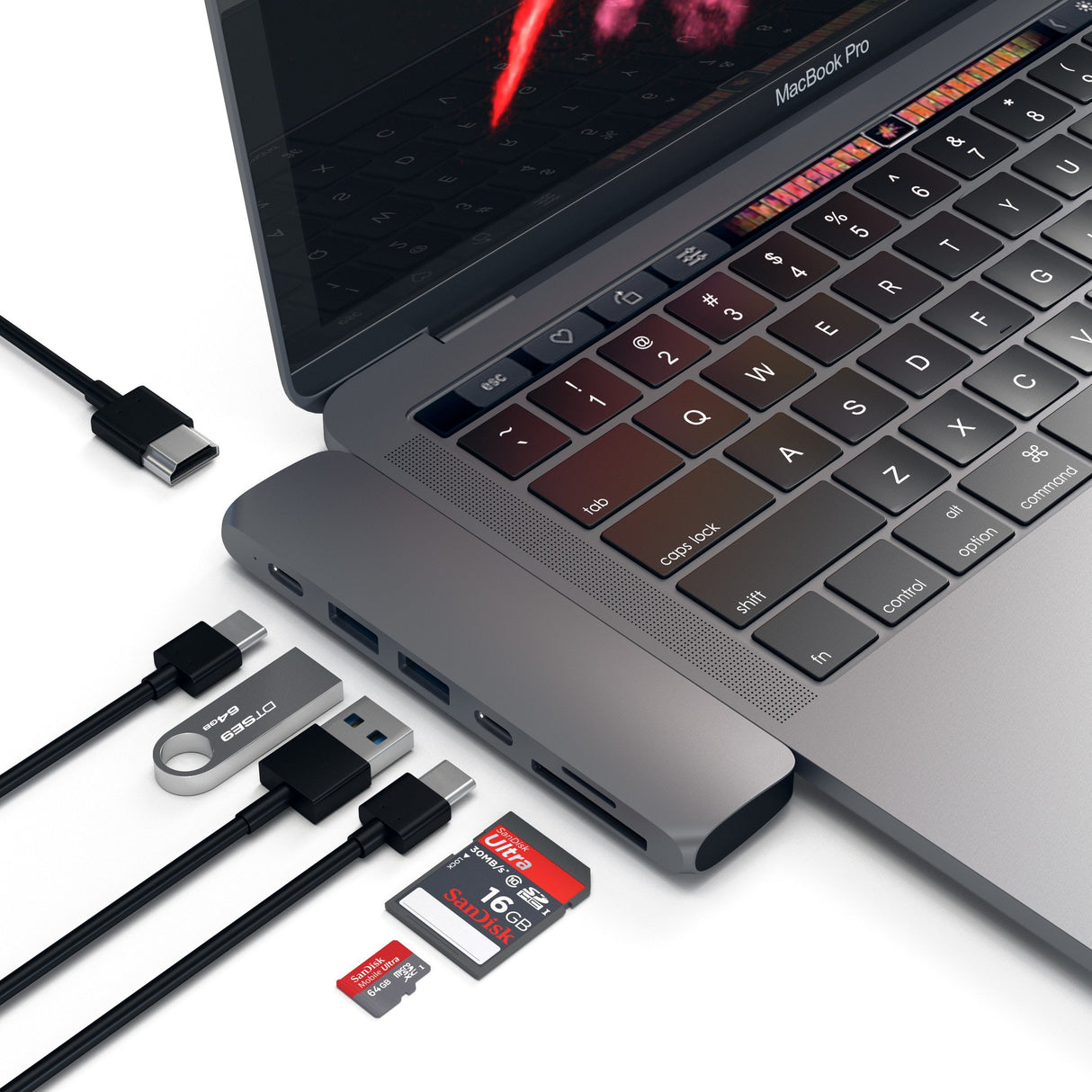 EAN 0879961006891 - Satechi ST-CMBPM base para portátil y replicador de puertos USB 3.2 Gen 1 (3.1 Gen 1) Type-C Gris imagen 4