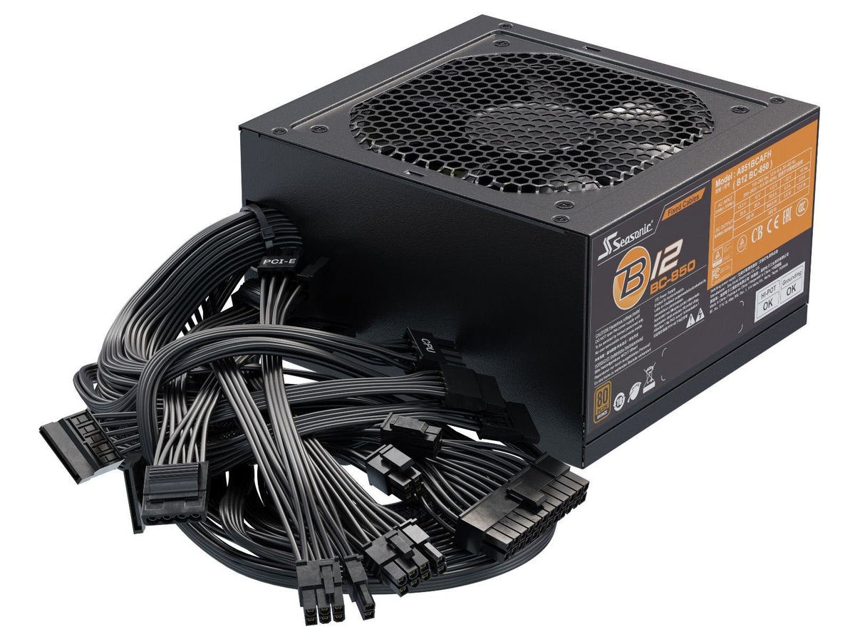 Fuente De Alimentacion Seasonic Atx 850w B12 Bc 850 80 Bronze No Modular Vent 120mm