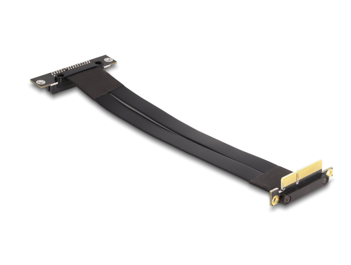 Delock 88045 Tarjeta Elevadora Pci Express X4 Macho Con Ángulo De 90° A Ranura X4 Con Ángulo De 90° Con Cable 60 Cm