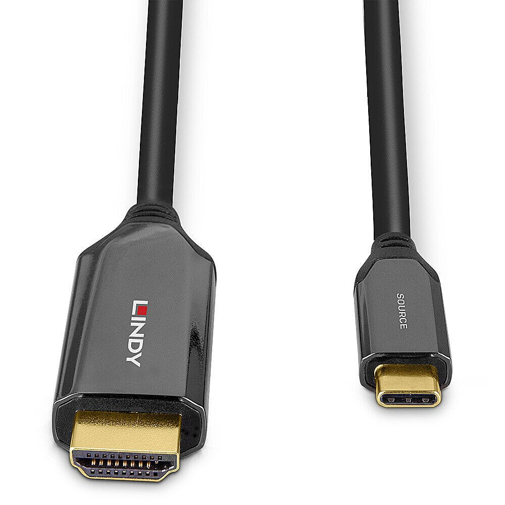EAN 4002888433679 - Lindy 43367 adaptador de cable de vídeo 1 m USB Tipo C HDMI tipo A (Estándar) Negro imagen 4