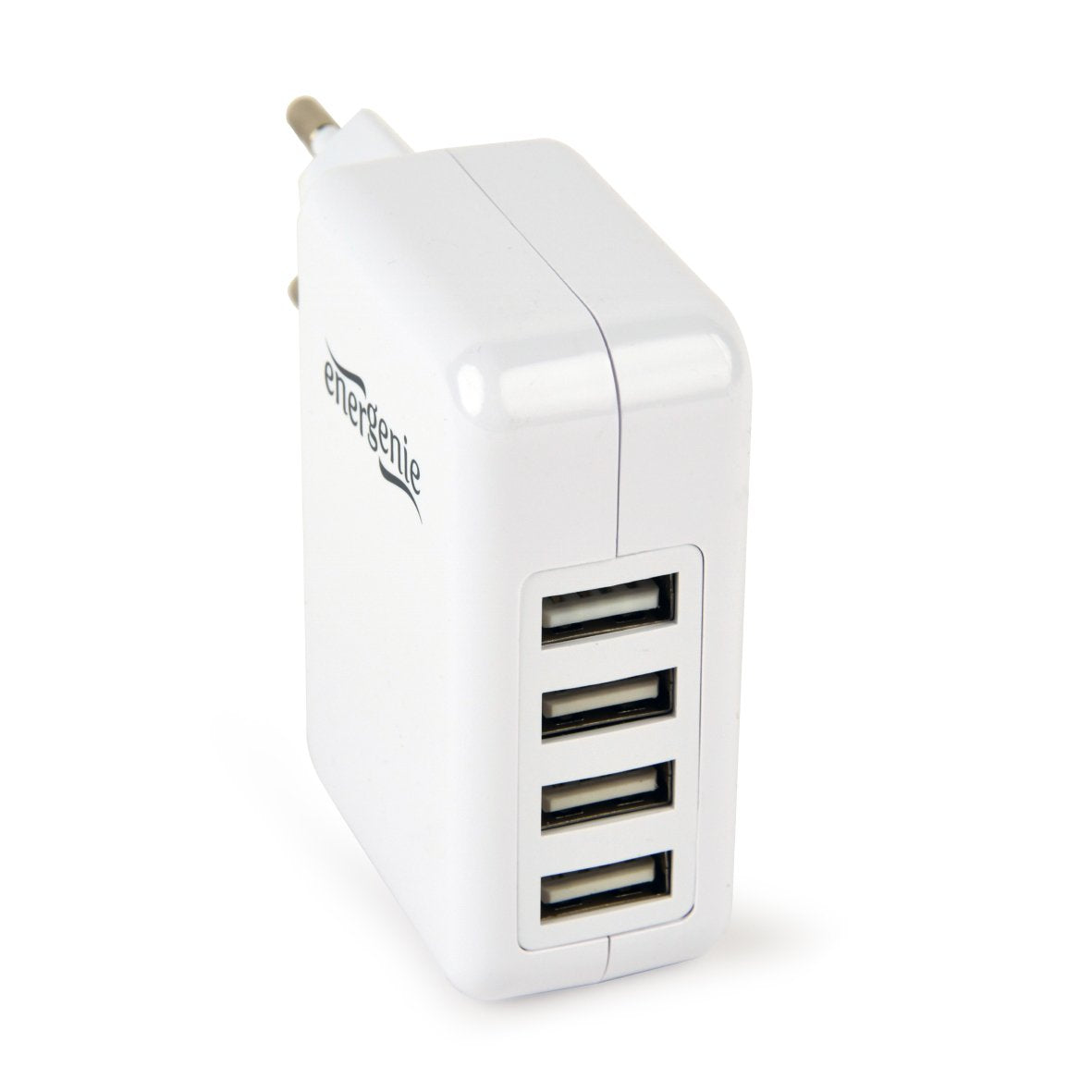 Gembird Cargador Usb Universal, 3.1 A, 4 Puertos Blanco