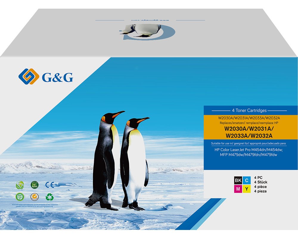 Toner G&G 4er Multipack Hp 415a