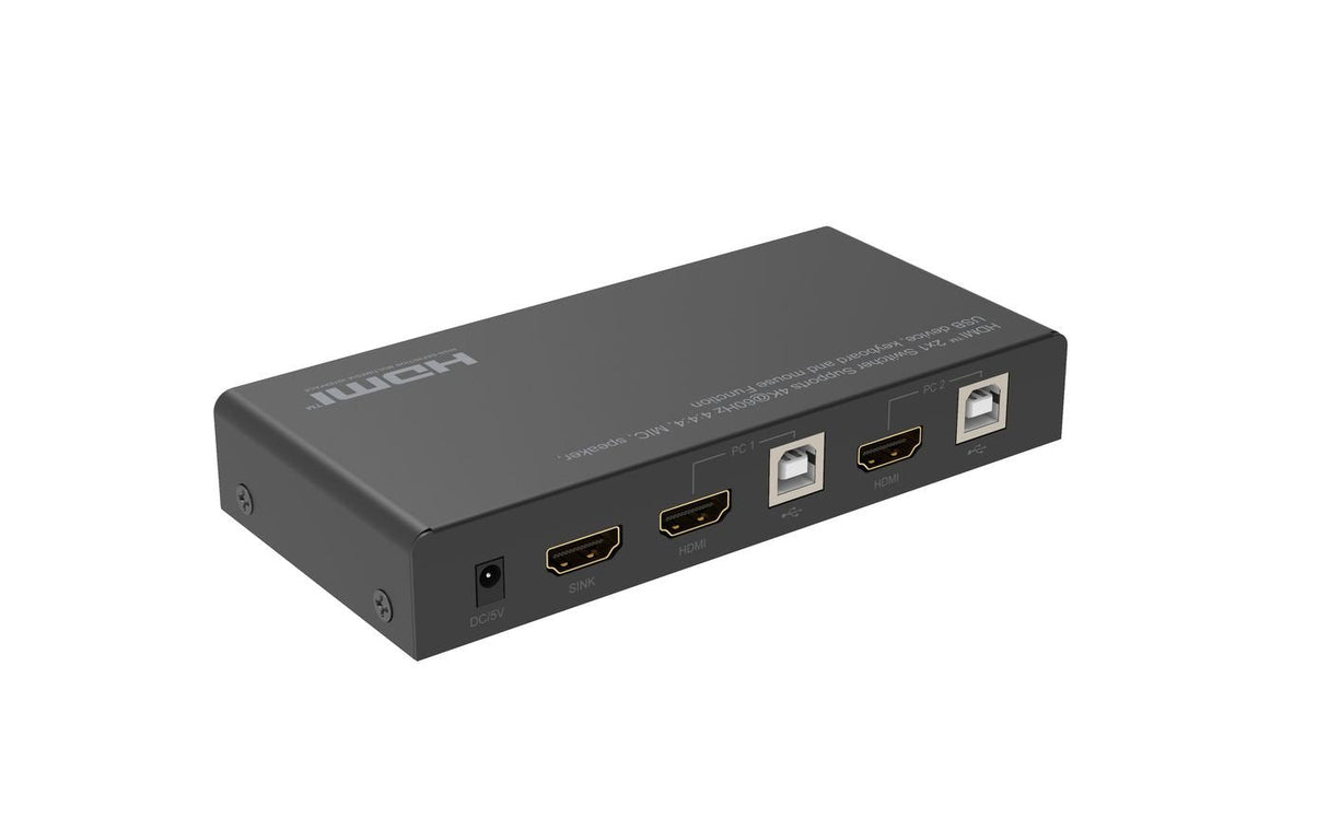 4k@60hz Hdmi Kvm Switch, 2x1, - 4:4:4 - Warranty: 300m