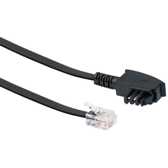 Cable Dsl Schwaiger Rj12 6p2c -> Tae-F 6p4c 3m Negro