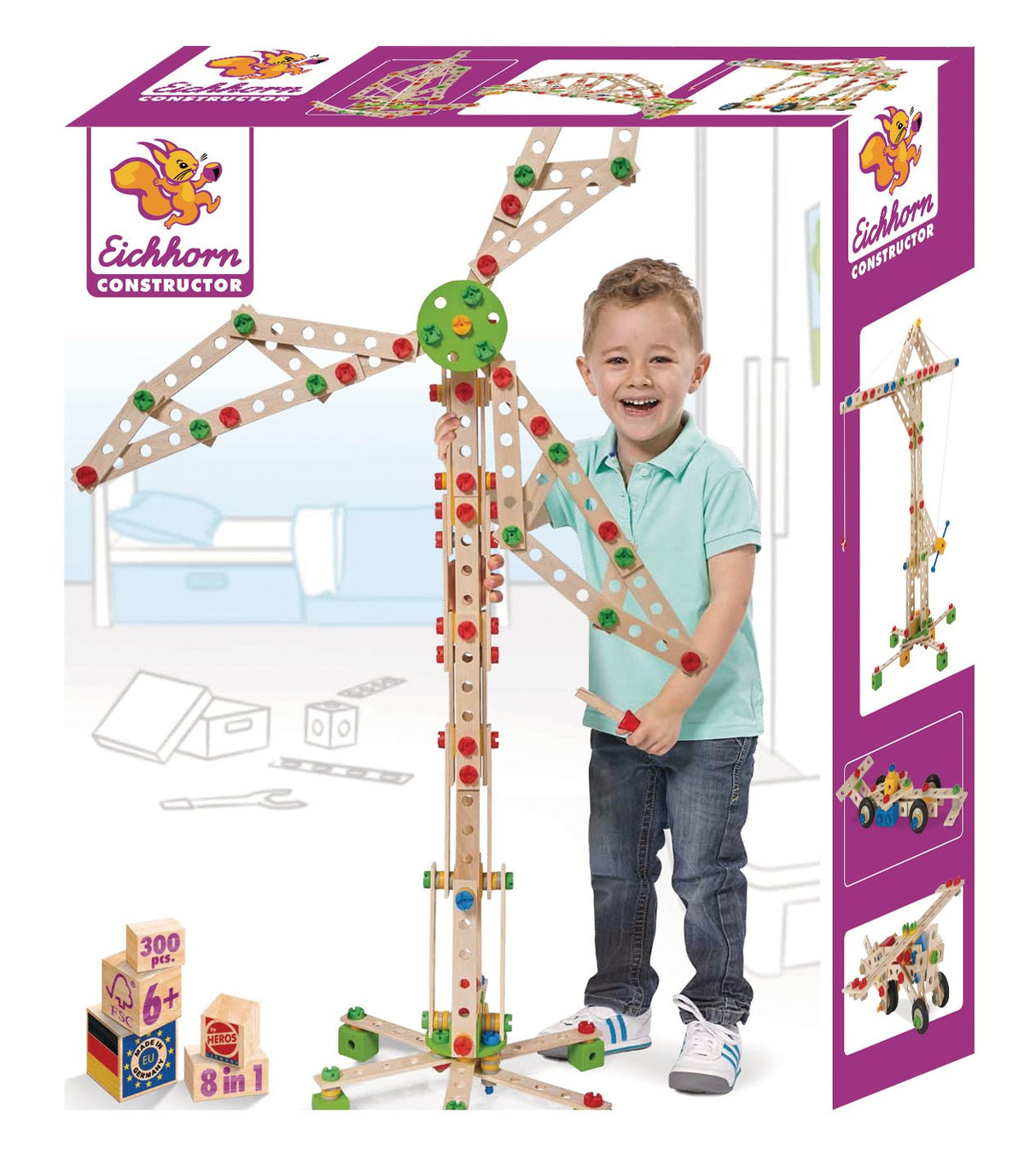 Eichhorn Constructor, Aerogenerador, Kit De Construcción 300 Piezas 100039046