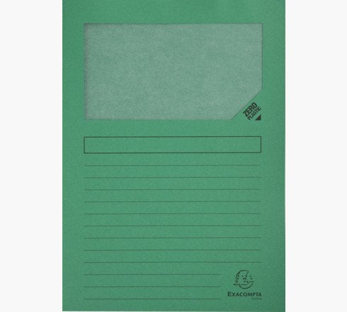 Exacompta Subcarpeta A4 Forever Con Ventana Verde 120gr -100u-