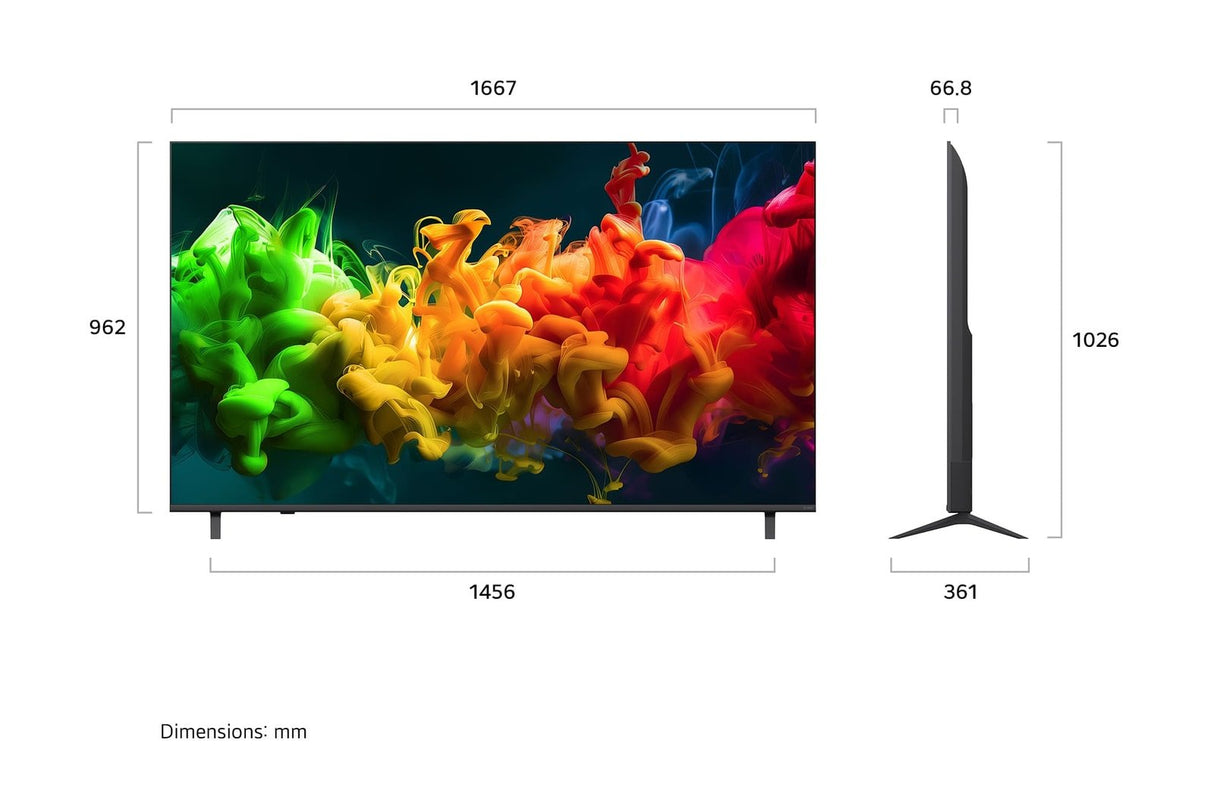 Televisor Lg Qned Evo Ai Qned8eb Mini Led 75qned8eb3a 75' Ultra Hd 4k Smart Tv Wifi