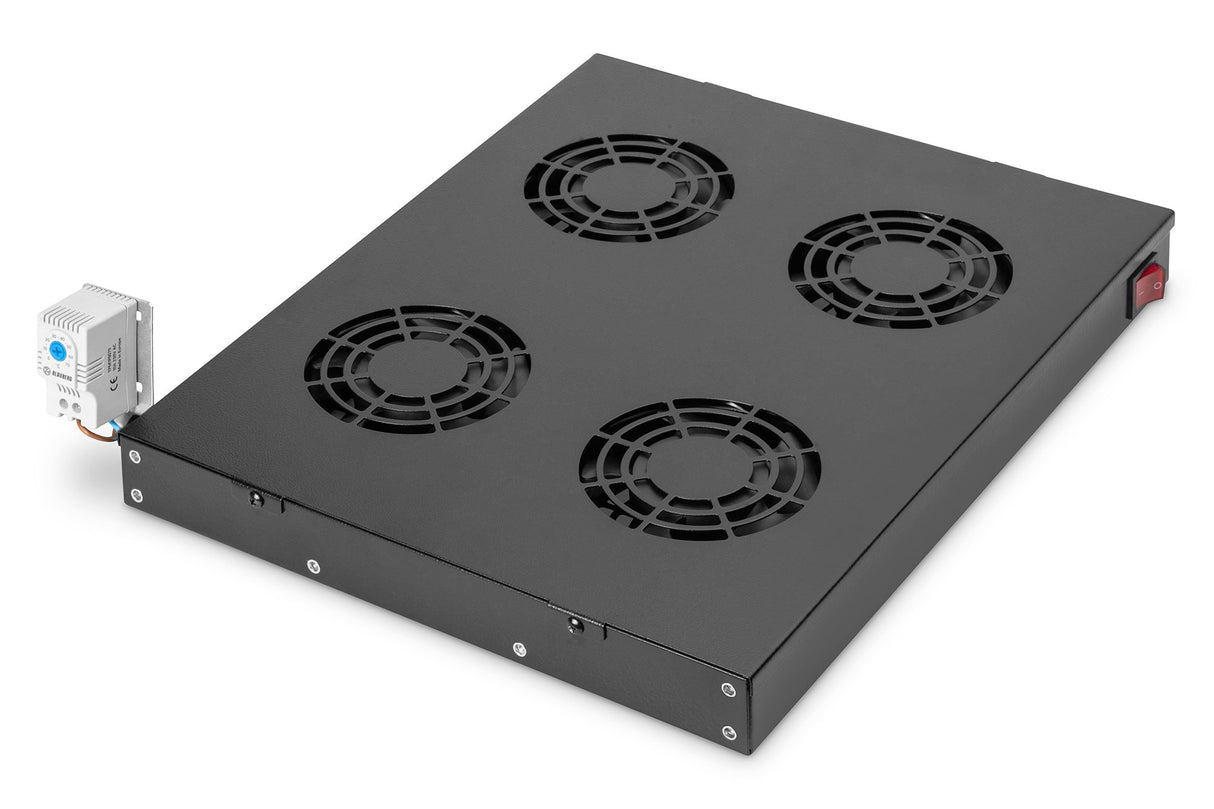 EAN 4016032189909 - Digitus DN-19 FAN-4-HO-SW accesorio de bastidor Panel ciego de relleno para rack con ventilación y bisagr imagen 1